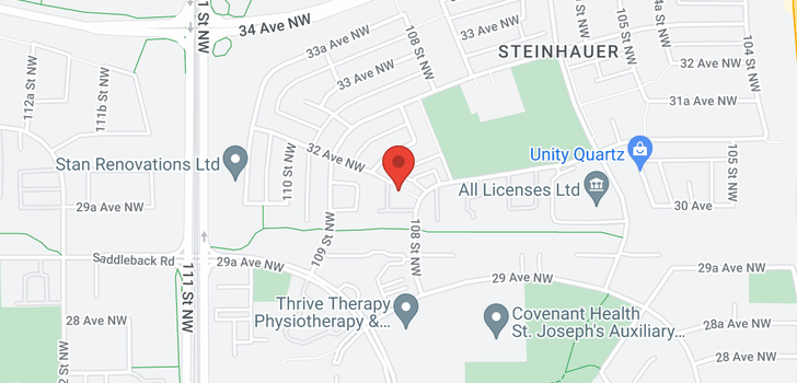 map of 3054 108 ST NW